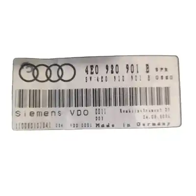 Автозапчастина б/у панель інструментів для audi a8 d3 (4e2, 4e8) 3.2 fsi посилання на oem iam 4e0920901bx  