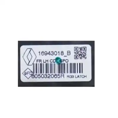 Автозапчасти б/у замок левой передней двери за renault megane iv fastback (b9a/m/n_) 1.3 tce 140 (b9nb) ссылки oem iam 805032065r  