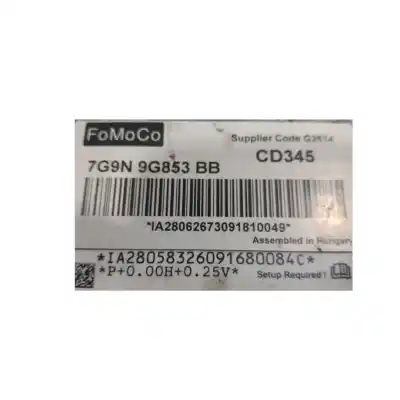 Peça sobressalente para automóvel em segunda mão sensor por ford mondeo iv (ba7) 2.2 tdci referências oem iam 7g9n9g853bb  