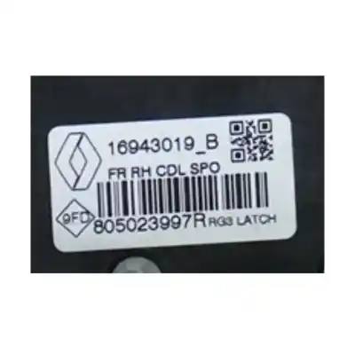 Автозапчасти б/у замок передней правой двери за renault megane iv fastback (b9a/m/n_) 1.3 tce 140 (b9nb) ссылки oem iam 805023997r  