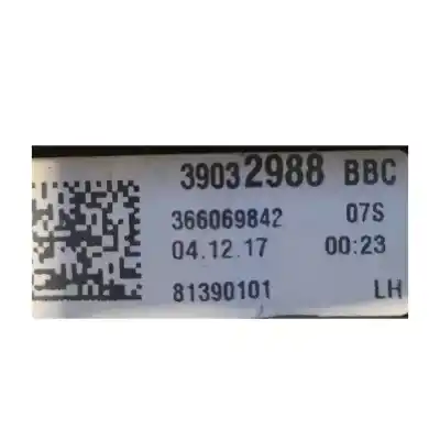 Pezzo di ricambio per auto di seconda mano luce di coda interna sinistra per opel astra k (b16) 1.6 cdti (68) riferimenti oem iam 39032988  