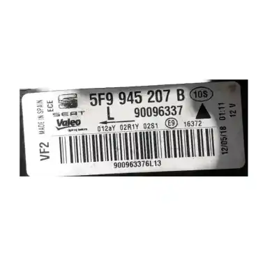 Second-hand car spare part left tailgate light for seat leon st (5f8) 1.4 tsi oem iam references 5f9945207b  