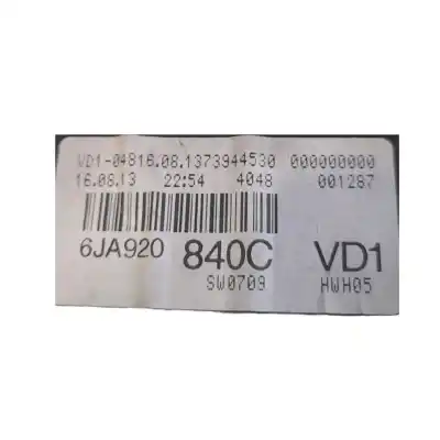 Second-hand car spare part dashboard for seat toledo iv (kg3) 1.6 tdi oem iam references 6ja920840c  