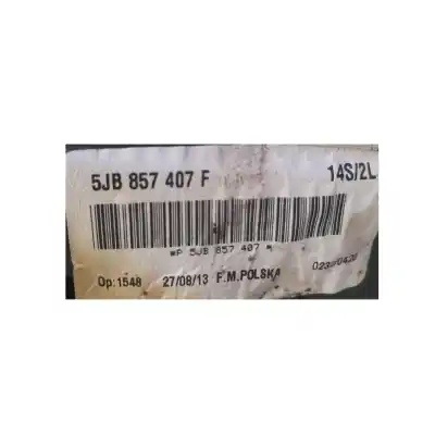 Second-hand car spare part left rearview mirror for seat toledo iv (kg3) 1.6 tdi oem iam references 5jb857407f  