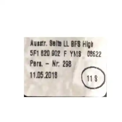 Автозапчастина б/у аератор для seat leon st (5f8) 1.4 tsi посилання на oem iam 5f1820902f  