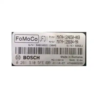 Автозапчасти б/у блок управления двигателем за ford focus iv (hn) 1.0 ecoboost mhev ссылки oem iam mx7a12a650akb  