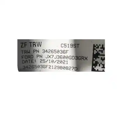 Автозапчастина б/у кермо для ford focus iv (hn) 1.0 ecoboost mhev посилання на oem iam jx7j3600gd3grx  