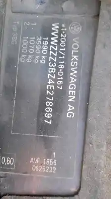 Second-hand car spare part rear bumper for volkswagen passat b5.5 (3b3) 1.9 tdi oem iam references 3b5807417d gru  