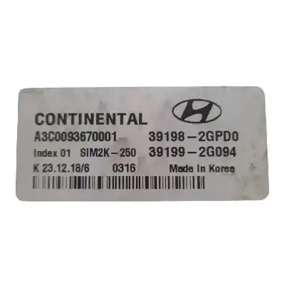 Автозапчасти б/у блок управления двигателем за hyundai i30 (pde, pd, pden) 2.0 n ссылки oem iam 391982gpd0  