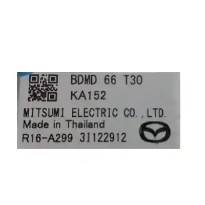 Second-hand car spare part antenna for mazda 3 fastback (bp) skyactiv-x m hybrid oem iam references bdmd66t30  