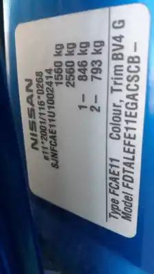 Pezzo di ricambio per auto di seconda mano elettroventola per nissan note (e11, ne11) 1.6 riferimenti oem iam   