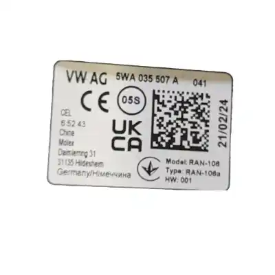 Автозапчасти б/у антенна за seat leon (kl1) 1.5 tsi ссылки oem iam 5wa035507a  