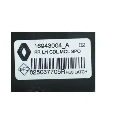 Second-hand car spare part rear left door lock for renault scénic iv (j9_) 1.5 dci 110 oem iam references 825037705r  