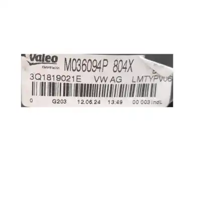 Автозапчастина б/у тепловий двигун для seat leon (kl1) 1.5 tsi посилання на oem iam 3q1819021e  