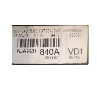 Second-hand car spare part dashboard for seat toledo iv (kg3) 1.6 tdi oem iam references 6ja920840a  