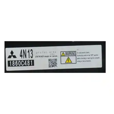 Автозапчастина б/у ебу контролер двигуна для mitsubishi asx (ga_w_) 1.8 di-d 4wd (ga6w) посилання на oem iam 2757004782  
