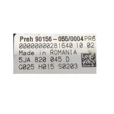 Автозапчастина б/у клімат-контроль для skoda rapid (nh3, nk3, nk6) 1.6 tdi посилання на oem iam 5ja820045d Автозапчастина б/у клімат-контроль для skoda rapid (nh3, nk3, nk6) 1.6 tdi посилання на oem iam 5ja820045d