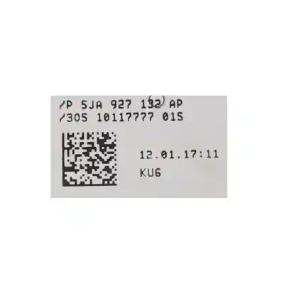 Автозапчасти б/у выключатель за skoda rapid (nh3, nk3, nk6) 1.2 tsi ссылки oem iam 5ja927132ap Автозапчасти б/у выключатель за skoda rapid (nh3, nk3, nk6) 1.2 tsi ссылки oem iam 5ja927132ap