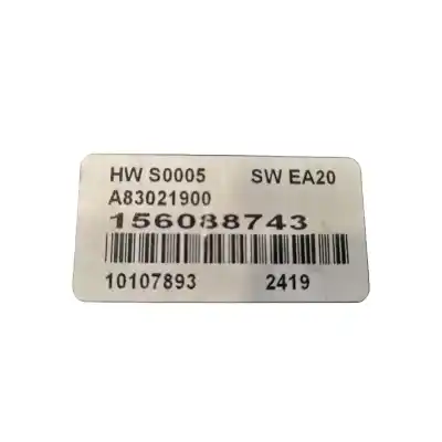 Pièce détachée automobile d'occasion commande de climatisation / chauffage pour alfa romeo mito (955_) 1.4 multiair (955axl1b) références oem iam 156088743
