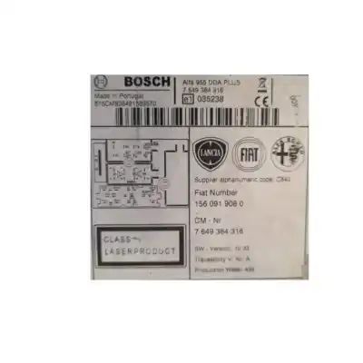 İkinci el araba yedek parçası ses sistemi / radyo cd için alfa romeo mito (955_) 1.4 multiair (955axl1b) oem iam referansları 1560919080  