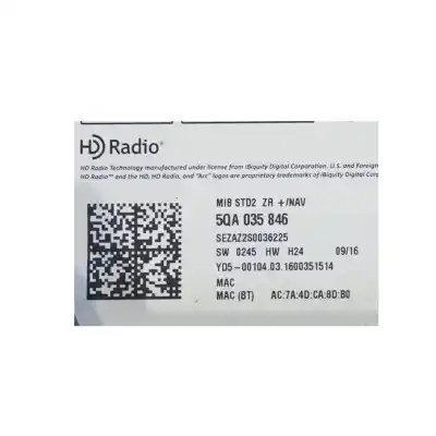 Автозапчасти б/у аудиосистема / радио cd за seat leon st (5f8) 1.6 tdi ссылки oem iam 5qa035846