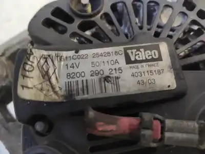 Peça sobressalente para automóvel em segunda mão alternador por renault megane i scenic ja renault referências oem iam 8200290215  