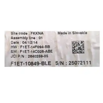 Peça sobressalente para automóvel em segunda mão quadrante por ford focus iii 1.6 tdci referências oem iam f1et10849ble  