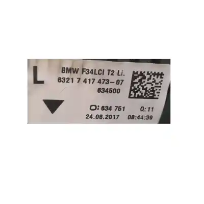Автозапчасти б/у внутренний левый задний фонарь за bmw 3 (f30, f80) 318 d ссылки oem iam 63217417473  compatibilidades y componentes ->63217417473 bmw