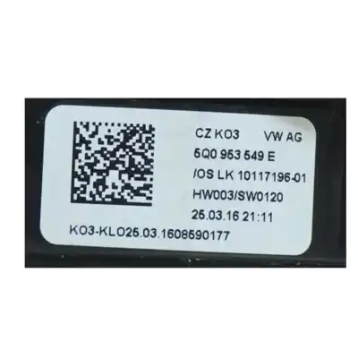 Автозапчасти б/у кольцо подушки безопасности за seat leon st (5f8) 1.6 tdi ссылки oem iam 5q0953549e