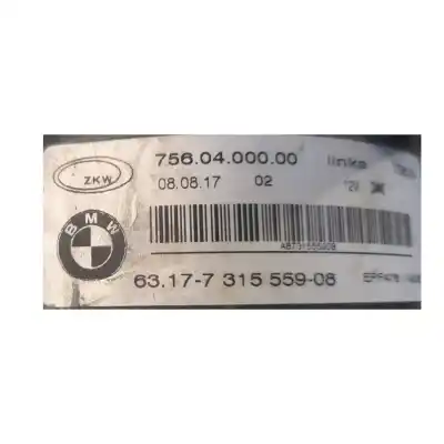 Second-hand car spare part left fog light for bmw 3 (f30, f80) 318 d oem iam references 7560400000  