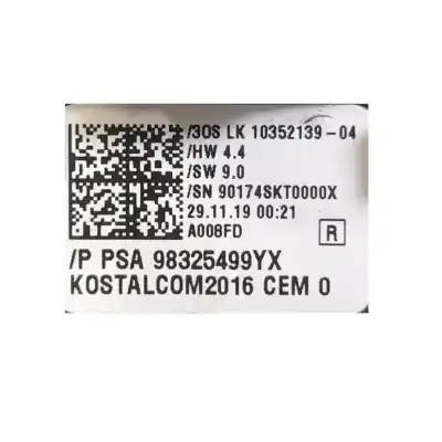 Автозапчастина б/у многофункційне управління для opel corsa f 1.2 (68) посилання на oem iam 98325499yx  