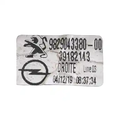 Автозапчасти б/у регулятор стекла переднего правого за opel corsa f 1.2 (68) ссылки oem iam 9829043380  