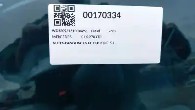 Pièce détachée automobile d'occasion pilote d'inscription pour mercedes clk (c209) clk 270 cdi (209.316) références oem iam a2308200256  