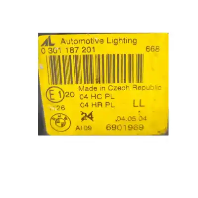 Second-hand car spare part left headlight for bmw 3 compact (e46) 320 td oem iam references 63126901969  