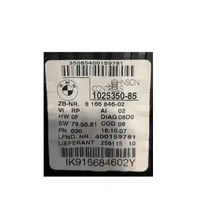 Peça sobressalente para automóvel em segunda mão quadrante por bmw 3 touring (e91) 330 d referências oem iam 62109316127  