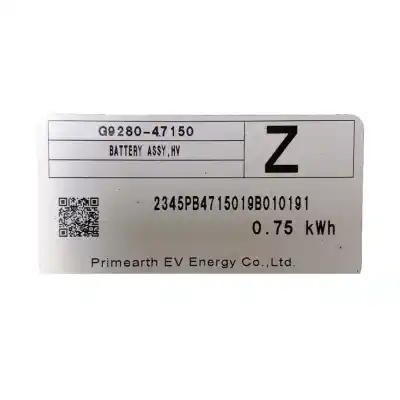 Peça sobressalente para automóvel em segunda mão bateria por toyota corolla  referências oem iam g928047150  