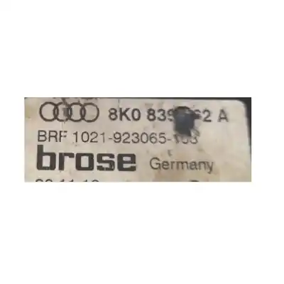 Автозапчастина б/у регулятор скла заднього правого для audi a4 b8 (8k2) 2.0 tdi посилання на oem iam 8k0839462a  