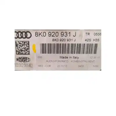 Автозапчасти б/у приборная доска за audi a4 b8 (8k2) 2.0 tdi ссылки oem iam 8k0920931j  