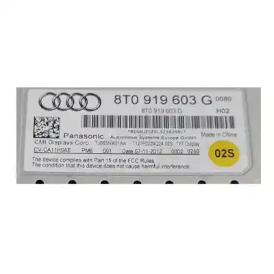 Автозапчасти б/у многофункциональный дисплей за audi a4 b8 (8k2) 2.0 tdi ссылки oem iam 8t0919603g  