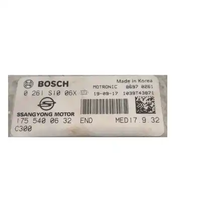 Pezzo di ricambio per auto di seconda mano centralina motore per ssangyong korando (c300) 1.5 e-xgdi riferimenti oem iam 1755400632  