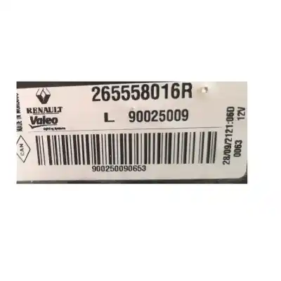 Second-hand car spare part left tailgate light for dacia lodgy (js_) 1.5 dci oem iam references 265558016r  