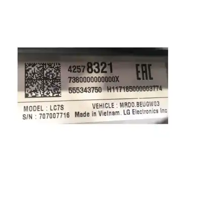 Second-hand car spare part gps navigation system for opel astra k (b16) 1.6 cdti (68) oem iam references 42578321  