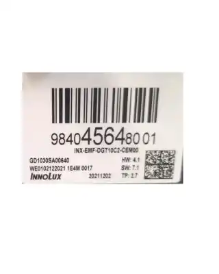 Second-hand car spare part multifunction display for citroen c4 feel pack oem iam references 984045648001  