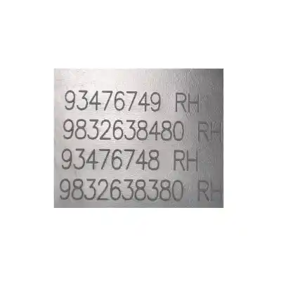 Автозапчастина б/у обработка передніх правіх дверей для opel corsa f 1.2 (68) посилання на oem iam 9832638480  