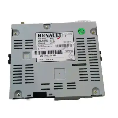 Second-hand car spare part Audio System / Radio Cd for RENAULT MEGANE IV FASTBACK (B9A/M/N_) 1.5 DCI 110 (B9A3) OEM IAM references 281150241R  
