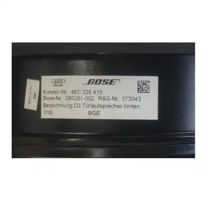 Peça sobressalente para automóvel em segunda mão colunas de som por audi a8 d3 (4e2, 4e8) s8 quattro referências oem iam 4e0035415  