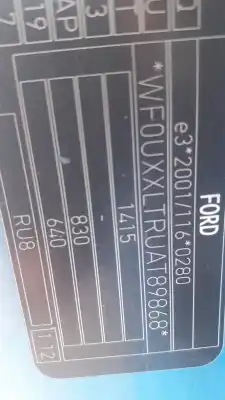 Peça sobressalente para automóvel em segunda mão quadrante por ford ka (ru8) 1.3 tdci referências oem iam 1708390  