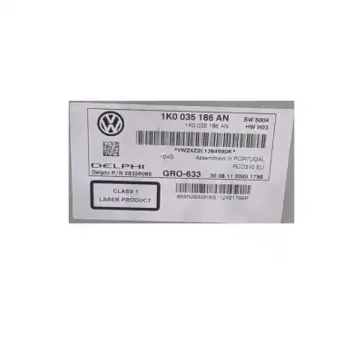 Автозапчастина б/у аудіо система / радіо cd для volkswagen passat b6 variant (3c5) 1.6 tdi посилання на oem iam 1k0035186an  