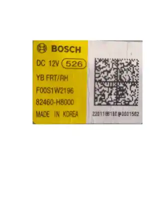 Автозапчастина б/у регулятор переднього правого скла для kia stonic (yb) 1.0 t-gdi eco-dynamics+ посилання на oem iam 82402h8000  