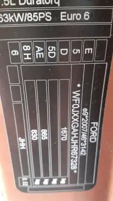 Second-hand car spare part dashboard for ford fiesta vii (hj, hf) 1.5 tdci oem iam references 2420836  